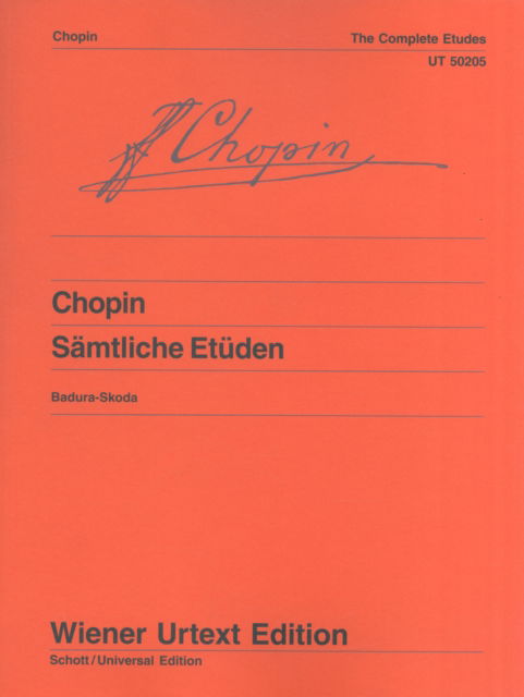 Etudes Opus 10 & 25 (Samtliche) - Fr D Ric Chopin - Books - Wiener Urtext Edition, Musikverlag Gesmb - 9783850556330 - 