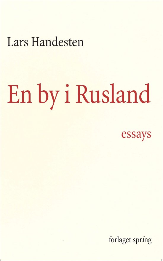 Cover for Lars Handesten · En by i Rusland (Sewn Spine Book) [1th edição] (2011)