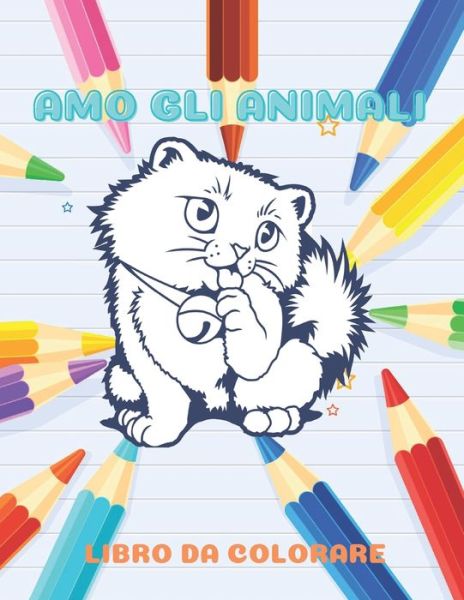 Cover for Margherita Carnelutti · Amo Gli Animali - Libro Da Colorare (Paperback Book) (2020)