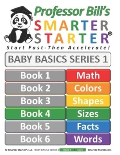 Cover for Kuuttila Rpa, Susanna (Anna) Szaroletta · Professor Bill's Smarter Starter Baby Basics 1: Book 4: Sizes - Professor Bill's Baby Basics Series 1 (Paperback Bog) (2021)