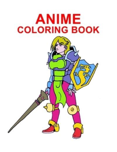 Cover for Kambiz Mostofizadeh · Anime Coloring Book (Pocketbok) (2021)