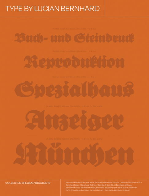 Cover for Type by Lucian Bernhard: Collected Specimen Booklets (Hardcover Book) (2025)