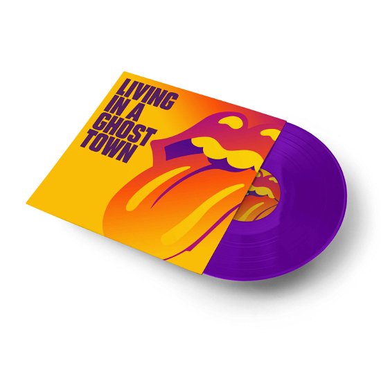 Cover for Rolling Stones  Living In A Ghost Town 10INCH PURPLE (VINYL) (2020)