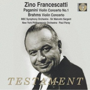 Cover for Zino Francescatti · Paganini: Violin Concerto No.1. Brahms: Violin Concerto (CD) [Japan Import edition] (2019)