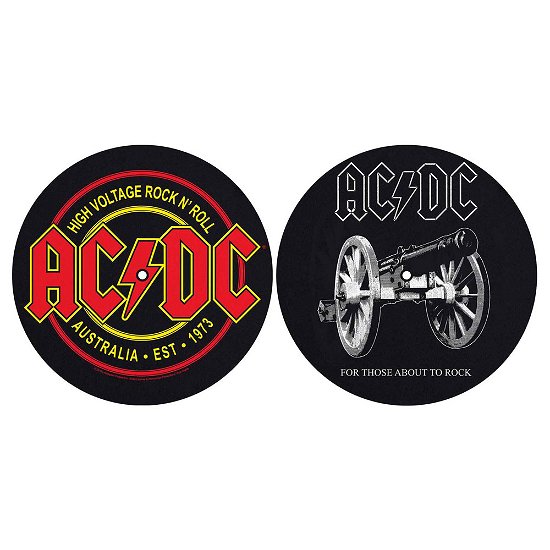 Cover for AC/DC · AC/DC Turntable Slipmat Set: For Those About To Rock / High Voltage (VINIL)