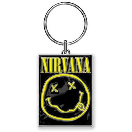 Nirvana Keychain: Happy Face (Die-cast Relief) - Nirvana - Mercancía - AMBROSIANA - 5055339784331 - 28 de octubre de 2019