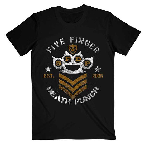 Five Finger Death Punch Unisex T-Shirt: Chevron - Five Finger Death Punch - Merchandise - Global - Apparel - 5055979902331 - November 26, 2018