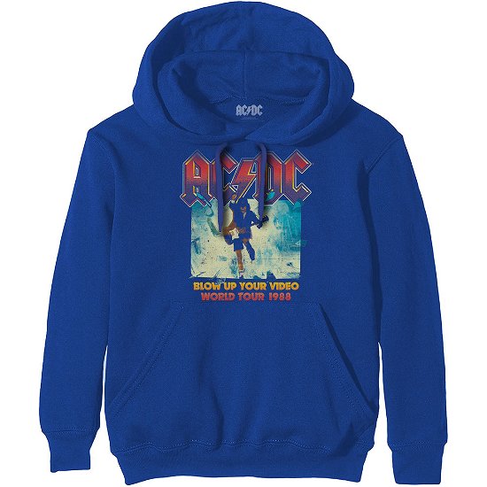 Cover for AC/DC · AC/DC Unisex Pullover Hoodie: Blow Up Your Video (Hoodie) [size XS] [Blue - Unisex edition]