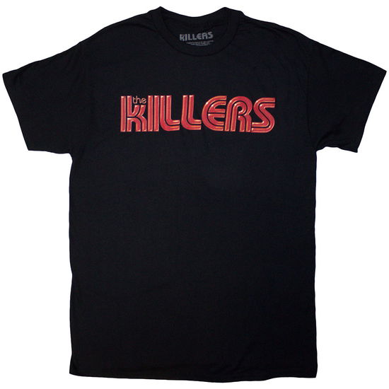 The Killers Unisex T-Shirt: Tour '24 Red Logo (Black) (Ex-Tour) - Killers - The - Merchandise -  - 5056821095331 - January 23, 2025