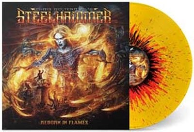 Reborn In Flames (Yellow / Orange / Black Vinyl) - Chris Bohltendahls Steelhammer - Music - ROCK OF ANGELS - 5200123664331 - August 4, 2023
