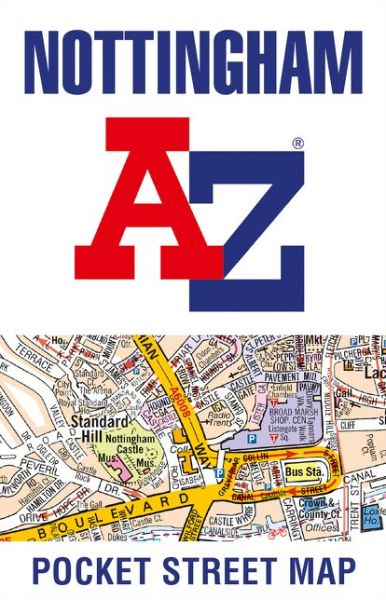 Cover for A-Z Maps · Nottingham A-Z Pocket Street Map (Landkarten) (2021)