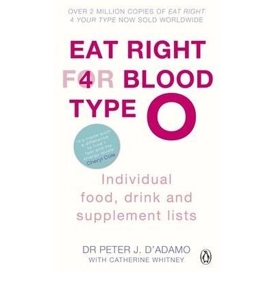 Cover for Peter J. D'Adamo · Eat Right for Blood Type O: Maximise your health with individual food, drink and supplement lists for your blood type - Eat Right For Blood Type (Paperback Bog) (2011)