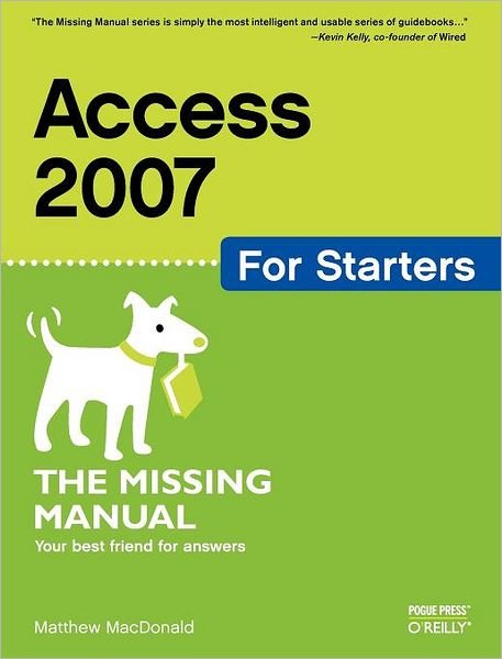 Cover for Matthew MacDonald · Access 2007 for Starters (Paperback Bog) (2007)
