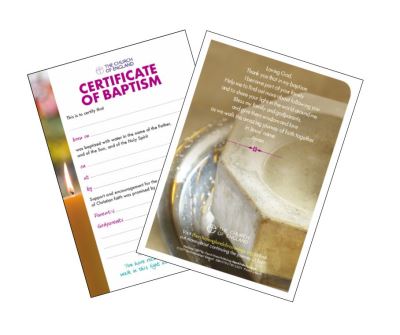 Cover for Church House Publishing · Certificate of Baptism (Cards) (2017)