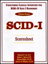 Cover for Michael B. First · Structured Clinical Interview for DSM-IV Axis I Disorders (SCID-I), Clinician Version, Scoresheet (Paperback Book) (1997)