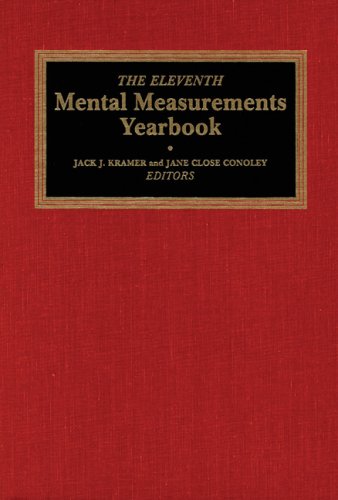 Cover for Buros Center · The Eleventh Mental Measurements Yearbook (Buros Mental Measurements Yearbook) (V. 11) (Hardcover Book) (1992)