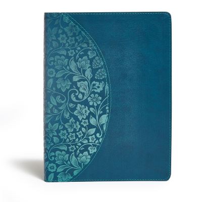 Cover for Holman Bible Staff Holman Bible Staff · KJV Study Bible Large Print Edition, Dark Teal LeatherTouch (Leather Book) (2016)