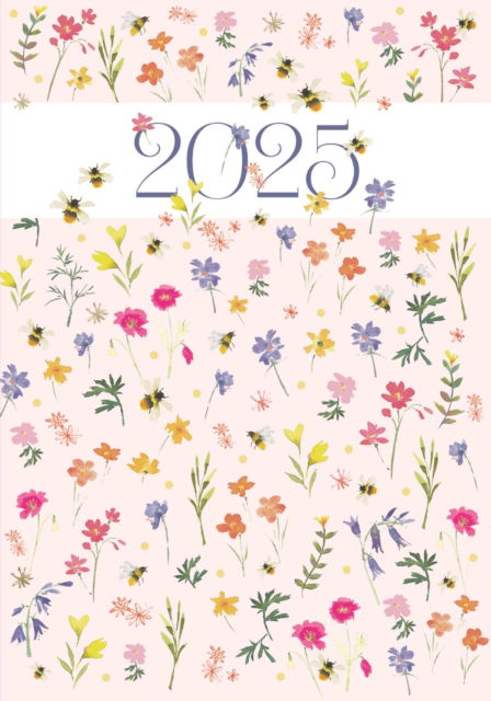 Cover for Carousel Calendars · Delicate Floral A6 Diary 2025 (Paperback Book) (2024)