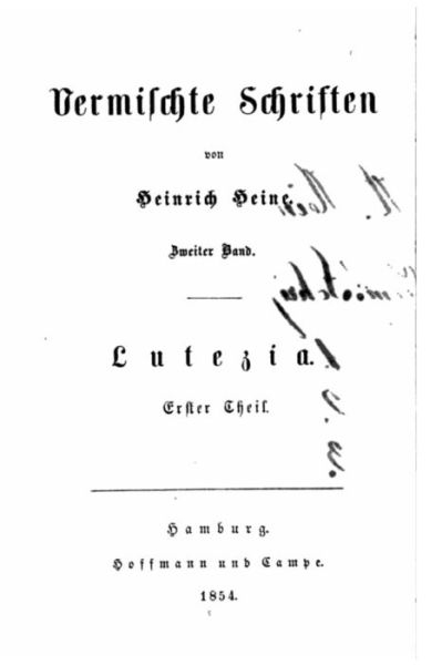 Vermischte Schriften - Heinrich Heine - Książki - Createspace Independent Publishing Platf - 9781530330331 - 1 marca 2016