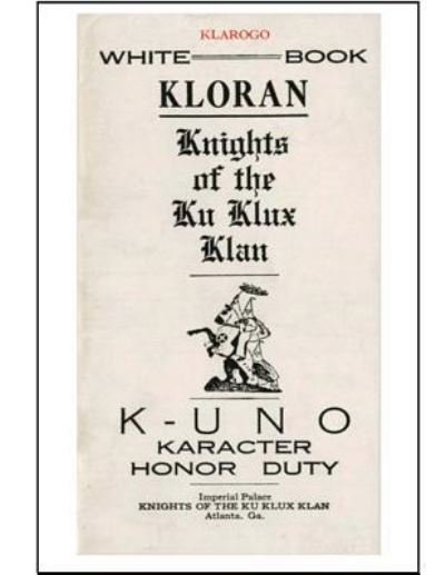 Cover for Ku Klux Klan · Kloran (Paperback Book) (2016)