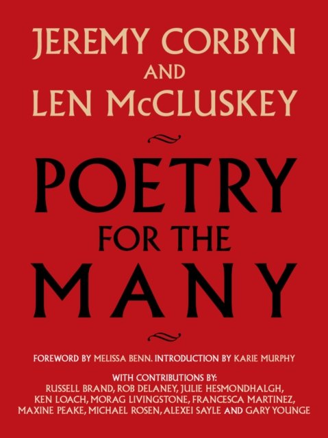 Cover for Jeremy Corbyn · Poetry for the Many: An Anthology (Hardcover Book) (2023)