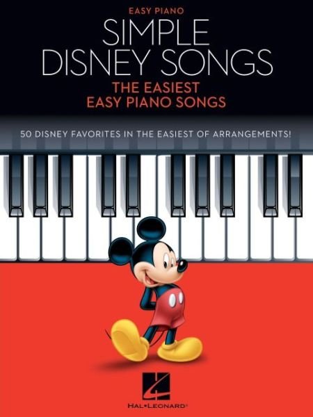 Cover for Simple Disney Songs: The Easiest Easy Piano Songs - 50 Disney Favorites (Book) (2021)