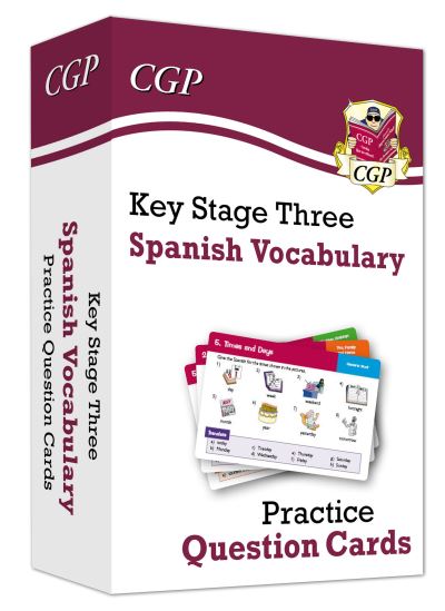 Cover for CGP Books · KS3 Spanish: Vocabulary Practice Question Cards - CGP KS3 Question Cards (Hardcover Book) (2020)