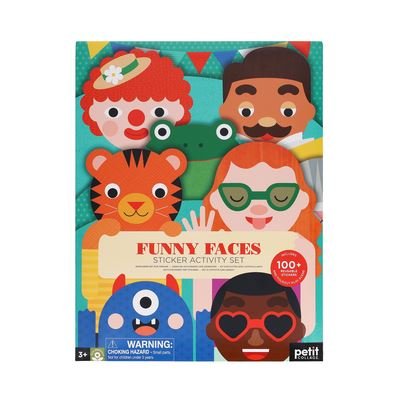 Cover for Petit Collage · Sticker Activity Set: Funny Faces (SPEL) (2024)