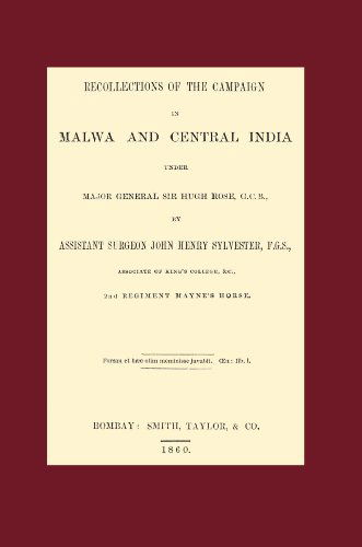 Cover for John Henry Sylvester · Recollections of the Campaign in Malwa and Central India Under Major General Sir Hugh Rose G.C.B. (Paperback Book) (2005)