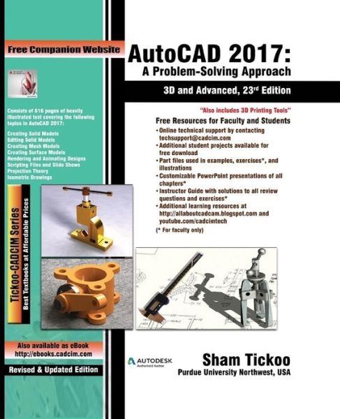 Cover for Prof Sham Tickoo Purdue Univ · AutoCAD 2017 (Pocketbok) (2016)