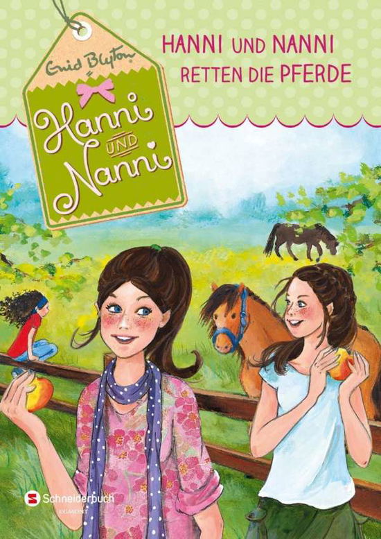 Cover for Blyton · Hanni und Nanni retten die Pferd (Book)