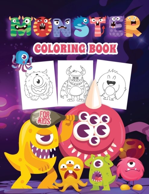Cover for Kpublishing · Monster Coloring Book for Kids (Paperback Book) (2021)