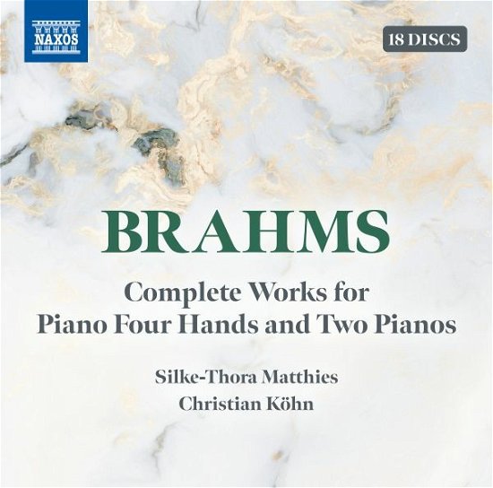 Brahms: Complete Works for Piano Four Hands & 2 Pianos - Matthies, Silke-Thora & Christian Kohn - Musikk - NAXOS - 0747313180332 - 24. juni 2022