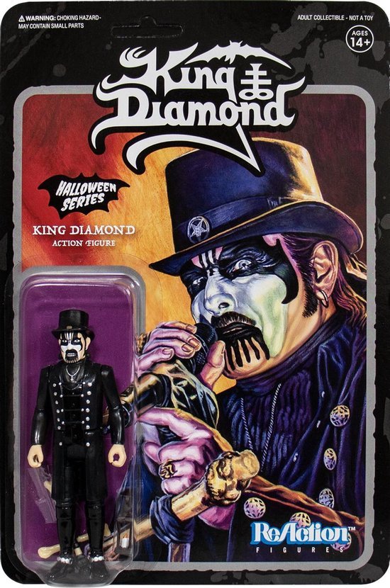King Diamond Reaction Figure Top Hat (Black Metal) - King Diamond Reaction Figure Top Hat (Black Metal) - Merchandise - SUPER 7 - 0811169039332 - March 16, 2020
