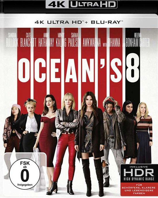 Cover for Sandra Bullock,cate Blanchett,anne Hathaway · Oceans 8 (4K Ultra HD) (2018)