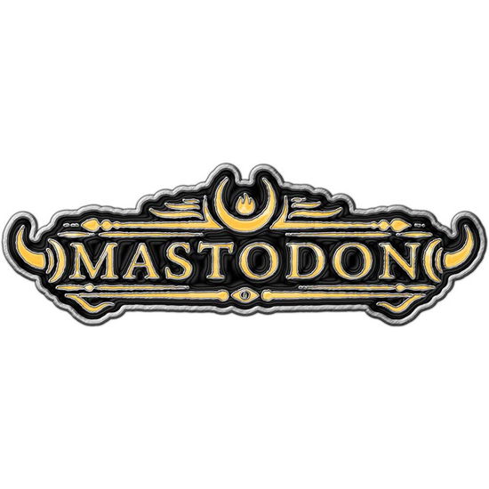 Mastodon Pin Badge: Logo - Mastodon - Fanituote - PHM - 5055339787332 - maanantai 28. lokakuuta 2019