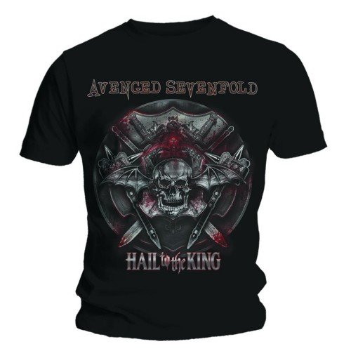 Avenged Sevenfold Unisex T-Shirt: Battle Armour - Avenged Sevenfold - Produtos - Unlicensed - 5055979950332 - 
