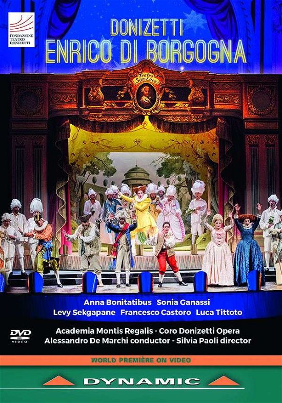 Cover for Coro Donizetti Opera · Gaetano Donizetti: Enrico Di Borgogna (Melodramma Per Musica) (DVD) (2020)