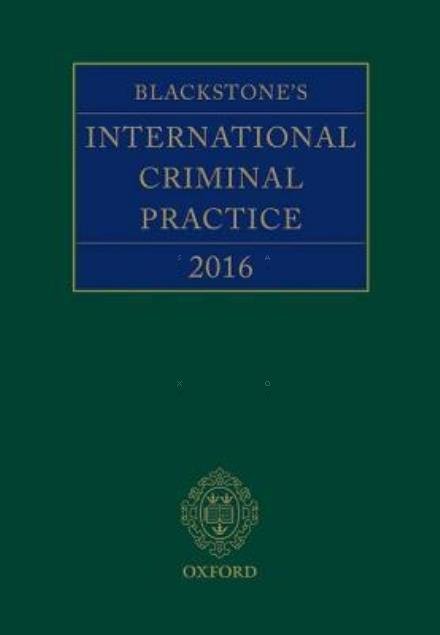 Cover for John Jones · Blackstone's International Criminal Practice (Hardcover bog) (2023)