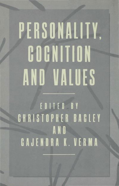 Cover for Gajendra K Vermad · Personality, Cognition and Values (Hardcover bog) (1986)