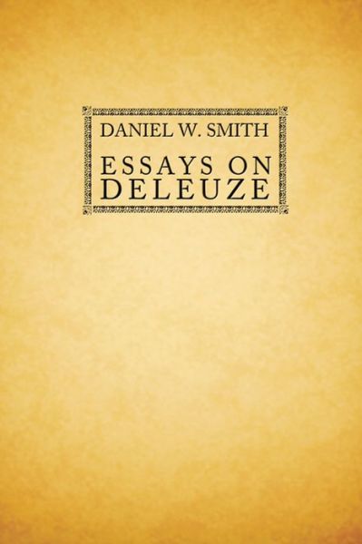 Cover for Daniel Smith · Essays on Deleuze (Hardcover Book) (2012)