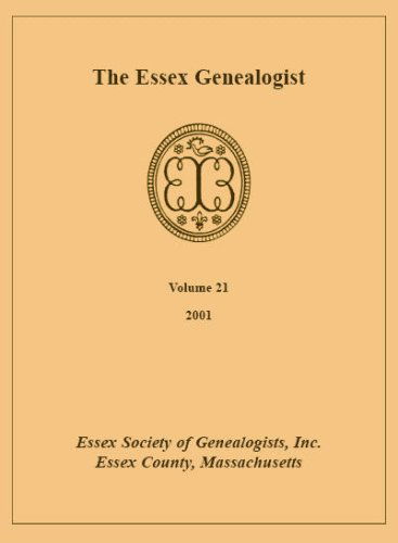 Cover for Inc Essex Society of Genealogists · The Essex Genealogist, Volume 21, 2001 (Paperback Book) (2009)