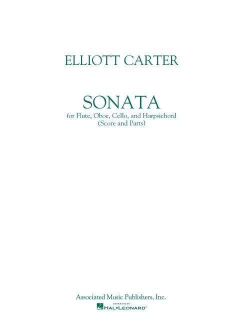 Sonata (1952) - Elliott Carter - Books - Associated - 9780793586332 - November 1, 1986