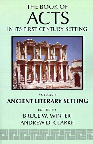 Cover for Bruce W. Winter · The Book of Acts in its Ancient Literary Setting - Book of Acts in its First Century Setting (Pocketbok) [1st edition] (1994)
