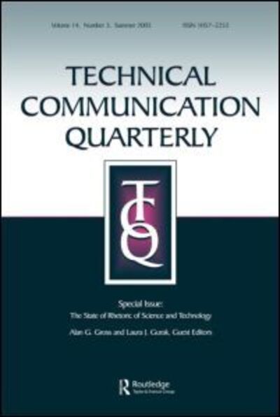 Cover for Alan G Gross · The State of Rhetoric of Science and Technology: A Special Issue of Technical Communication Quarterly (Paperback Book) [2005 edition] (2005)