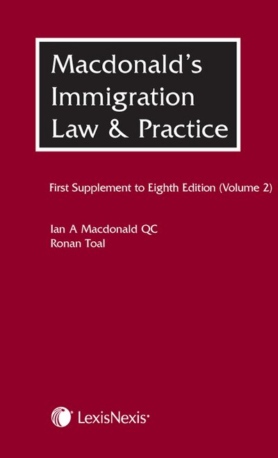 Cover for Ian Macdonald · Macdonald's Immigration Law &amp; Practice - Volume 2: First Supplement to the Eighth Edition (Paperback Bog) (2011)