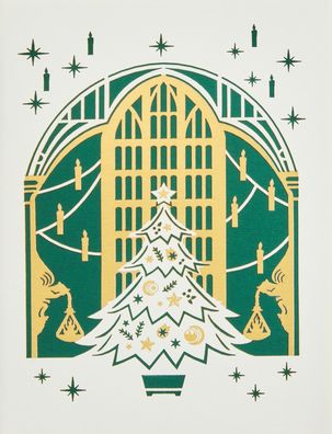 Cover for Insight Editions · Harry Potter: The Great Hall Holiday Laser Die-Cut Card - HP Card Holiday (Flashcards) (2020)