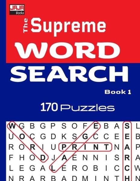 Cover for Jaja Books · The Supreme Word Search Puzzle Book 1 (Paperback Book) (2018)