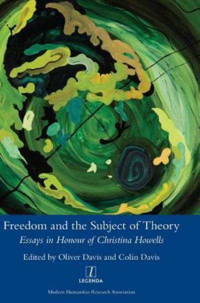 Cover for Oliver Davis · Freedom and the Subject of Theory (Inbunden Bok) (2019)