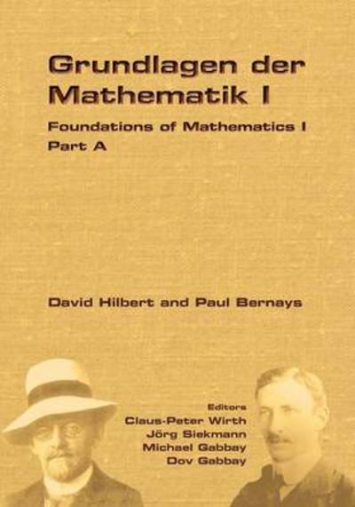 Cover for Claus Peter Wirth · Foundations of Mathematics I (Pocketbok) (2011)